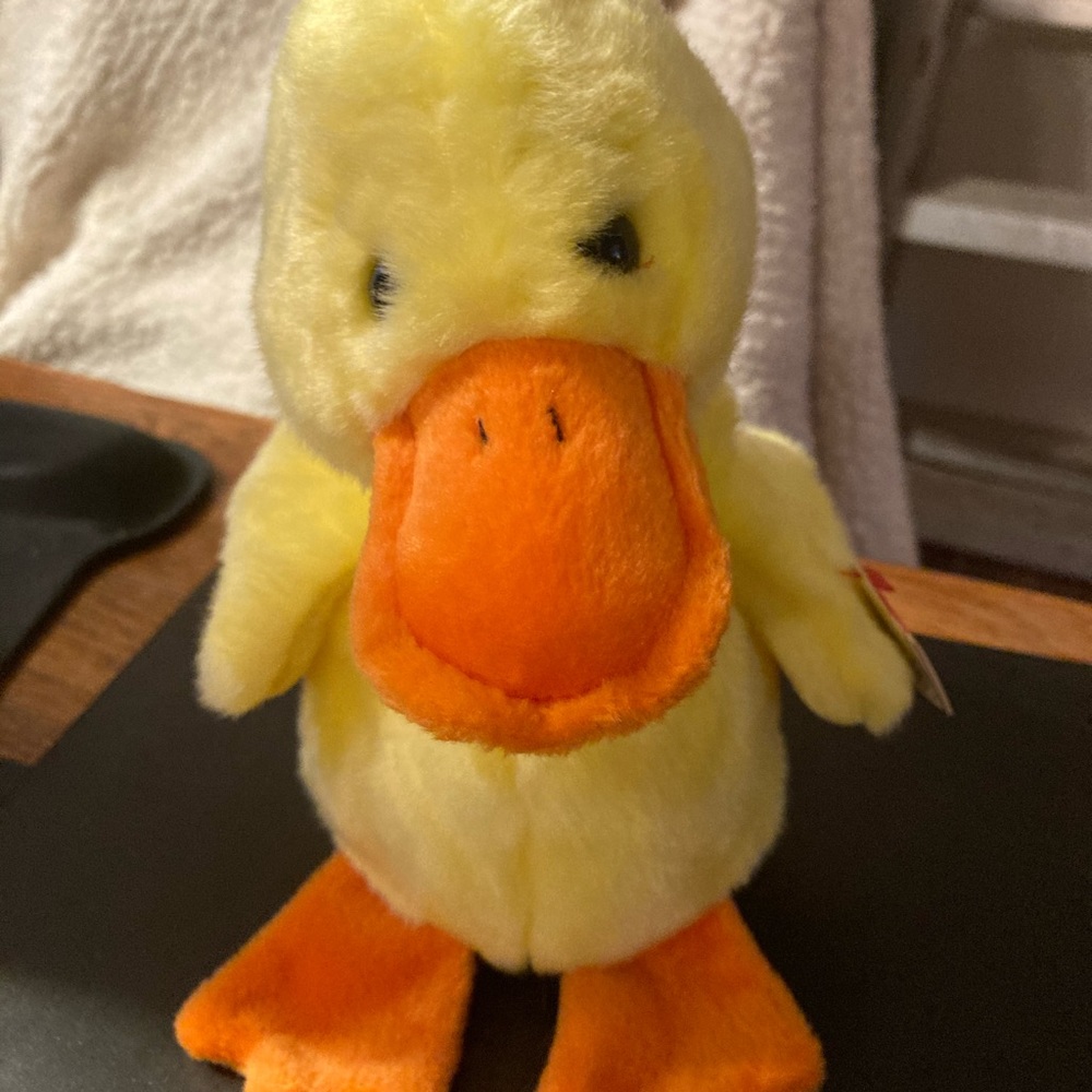 TY Beanie Baby Buddy Quackers Duck